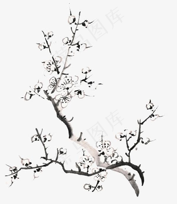 水墨梅花