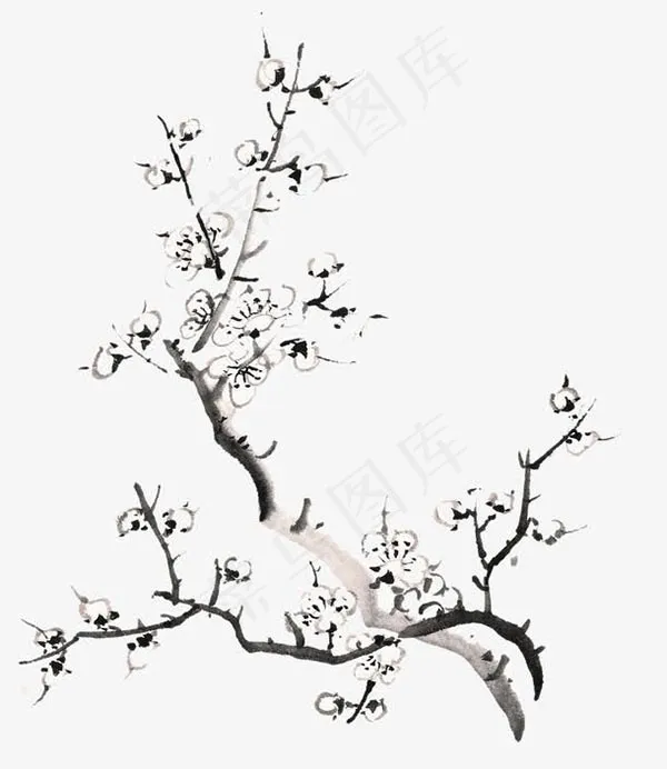 水墨梅花