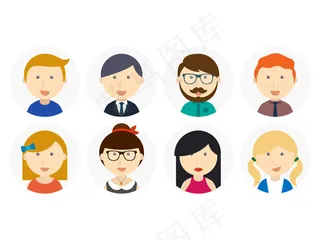 用户头像图标,免抠元素