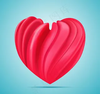 红色爱心矢量