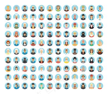 人物头像图标,免抠元素