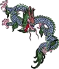 矢量彩色龙纹ai矢量模版下载