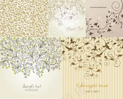 花纹壁纸背景,背景元素