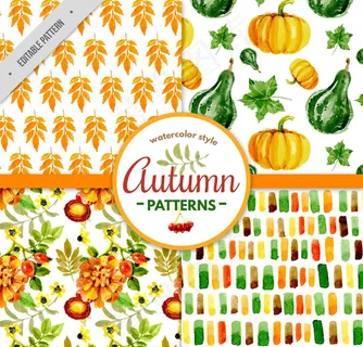 秋季元素无缝背景