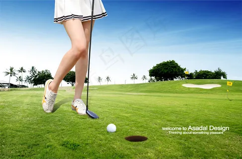 高尔夫球场海报