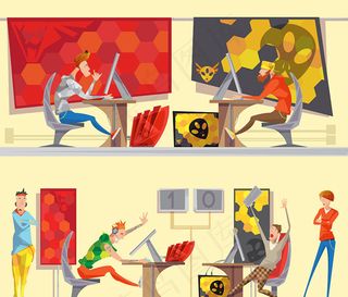 体验VR游戏的人