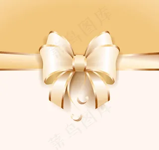 金边蝴蝶结卡片