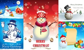 圣诞节里的雪人