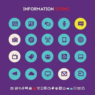 时尚网页图标,免抠元素