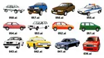 矢量小汽车1ai矢量模版下载