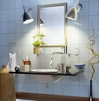 卫生间洗漱台模型