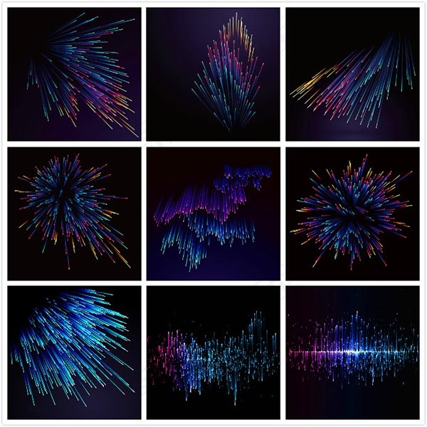 抽象化烟花背景