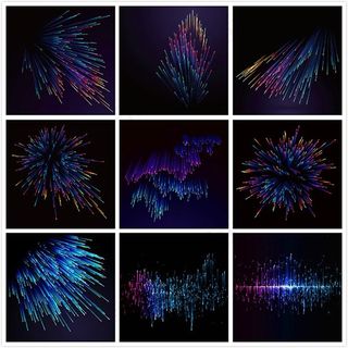 抽象化烟花背景