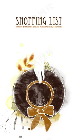 水彩蝴蝶结帽子