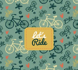 复古单车无缝背景