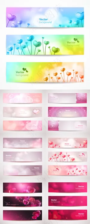 情人节Banners