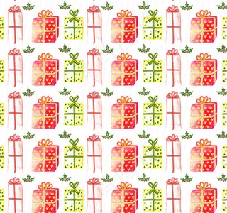 节日礼盒无缝背景