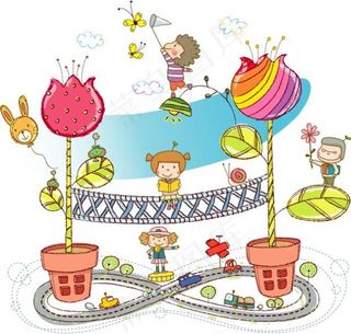 手绘风可爱矢量1