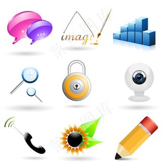 科技生活图标,免抠元素