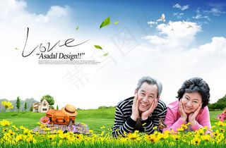 幸福老年夫妇
