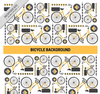 创意单车无缝背景