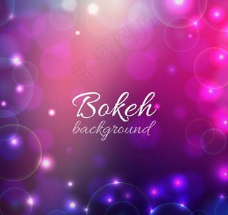 粉色梦幻散景背景