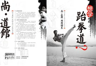 跆拳道海报