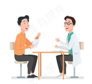 医生和患者矢量