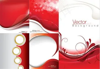 线条红白背景,背景元素