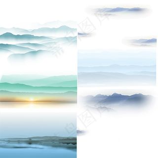 水墨山水画背景