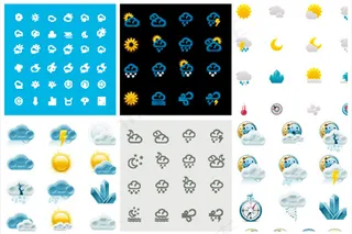 天气图标设计,免抠元素