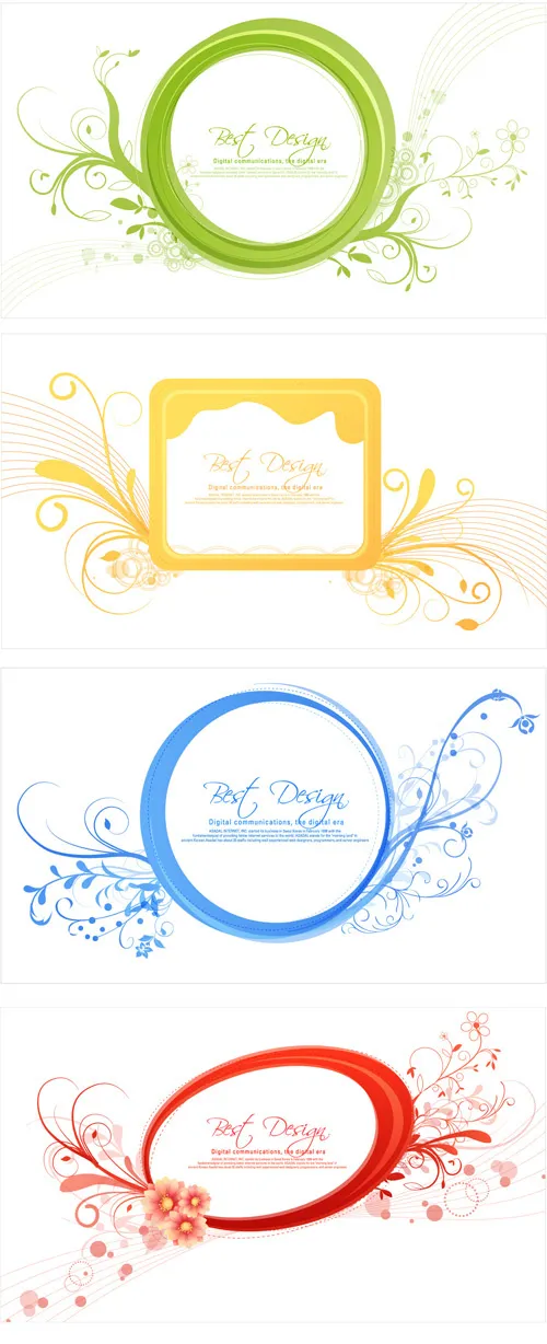 花纹边框矢量ai矢量模版下载