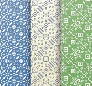 素色花纹无缝背景