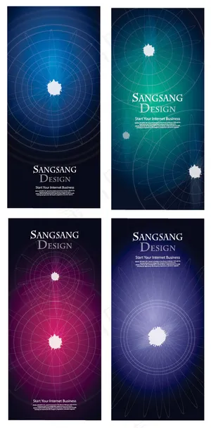 圆心网格背景,背景元素