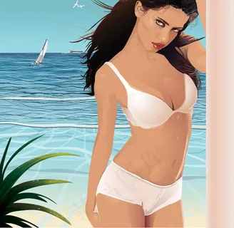 海边性感美女 海边性感美女