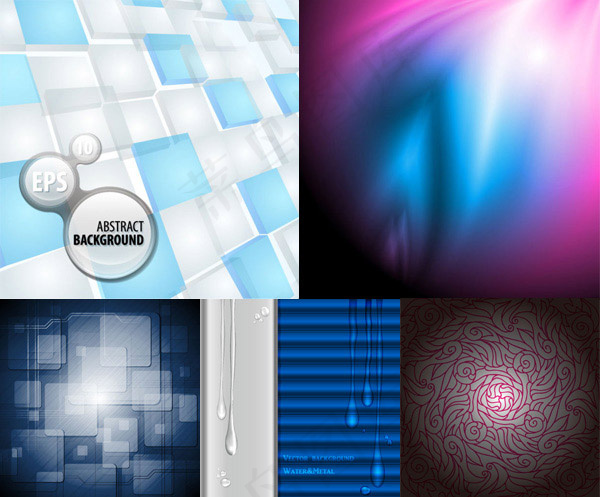 精美抽象背景,背景元素