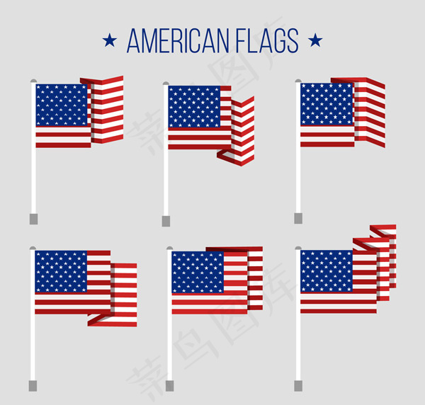 美国国旗矢量