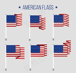 美国国旗矢量