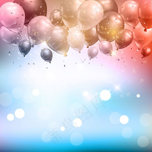 梦幻气球背景