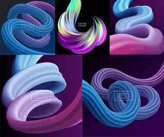 缠绕样式抽象背景