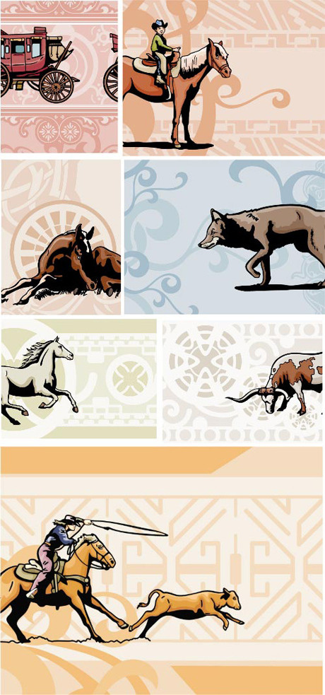 动物主题背景,背景元素