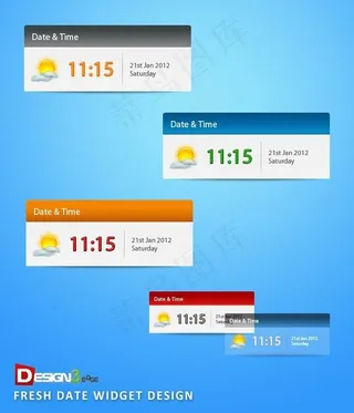 网络时间标签,免抠元素
