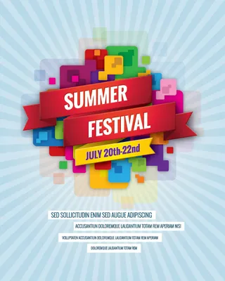 夏季节日广告牌