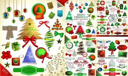圣诞节装饰元素,免抠元素