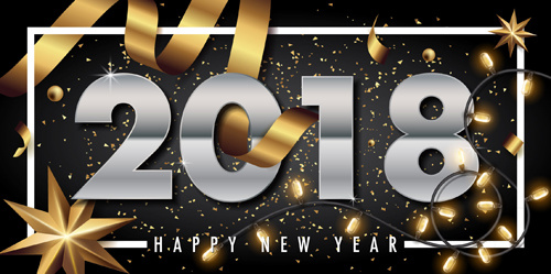 2018华丽新年数字