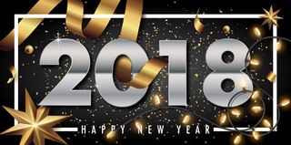 2018华丽新年数字