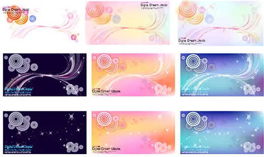 眩目线条与圆形元