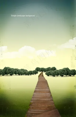简单的景观背景