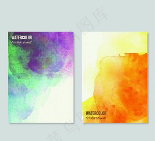 水彩卡片背景