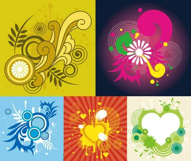 圆圈花纹背景边框